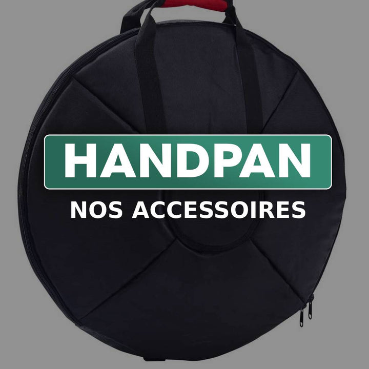 handpan accessoire, stand, trepied, housse