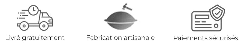 handpan livraison gratuite, fabrication artisanale, paiements sécurisés