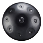 Handpan, gamme la sirena, hexatonique dorien, frequence 432hz, frequence 440hz, hang drum, hang, noir